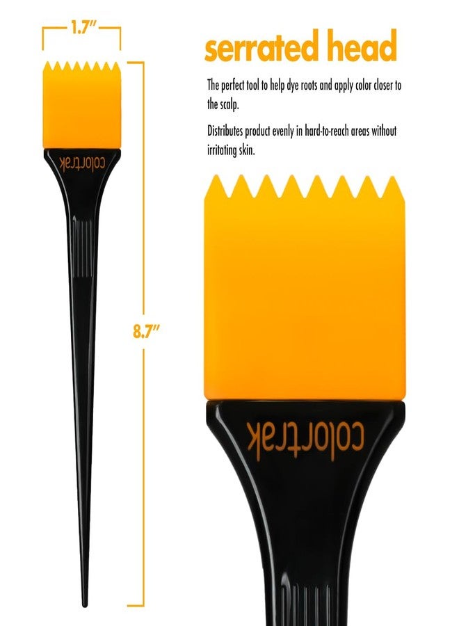 Colortrak Flexi Brush Set - 4 Pack | Tools for Precise Hair Coloring, Root Touch-Ups, Highlighting, Blending, and Dye Application, Serrated Head, Angled Head, and Straight Brushes Included - Image 2